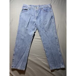Wrangler 38x29 Regular Fit Jeans - Light Blue